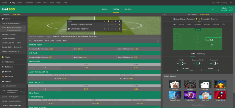 Bet 365 Sportbook